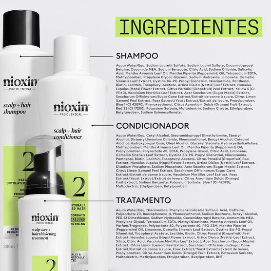 Kit Sistema 2 Espessamento para Cabelos Naturais Nioxin